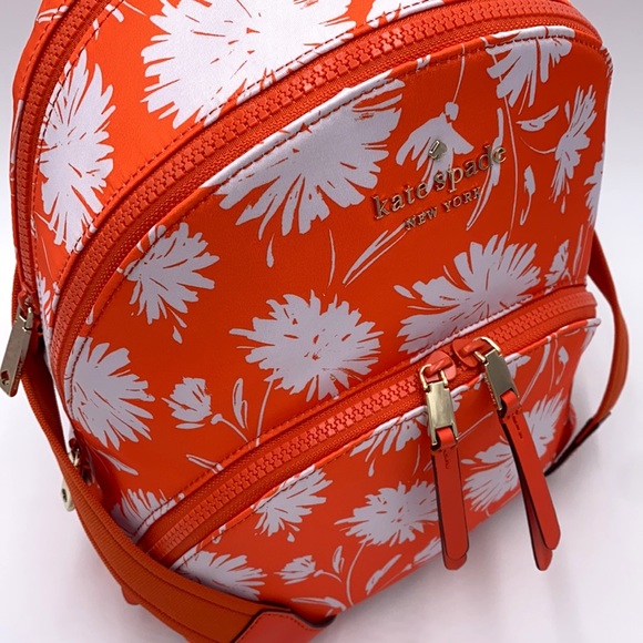 KATE SPADE KARISSA NYLON WILD BLOSSOM MD BACKPACK - Picture 7 of 16